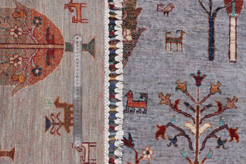 Handwoven Gran Oriental Ziegler/Kazak rug by Orientmattor, 203 x 151 cm with intricate traditional patterns.