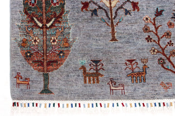 Handwoven Gran Oriental Ziegler/Kazak rug by Orientmattor, 203 x 151 cm with intricate traditional patterns.