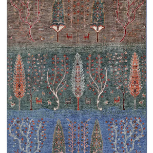 Handknuten Gran Oriental Ziegler/Kazak rug, 210x151 cm, intricate patterns and rich colors, crafted by Orientmattor.