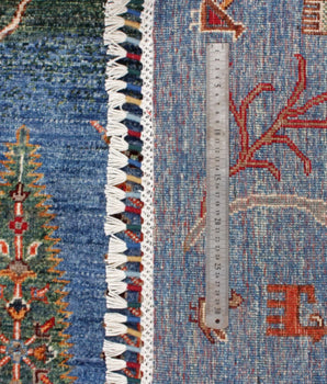 Handknuten oriental rug, Ziegler/Kazak style, in natural tones, measuring 210 x 151 cm, by Orientmattor.