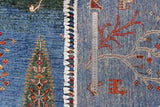 Handknuten oriental rug, Ziegler/Kazak style, in natural tones, measuring 210 x 151 cm, by Orientmattor.