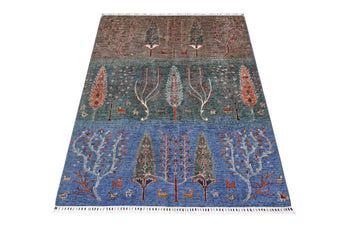 Handwoven Gran Oriental Ziegler/Kazak rug, 210x151 cm, with intricate traditional patterns and rich colors.