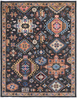 Handwoven Kazak Oriental rug by Orientmattor, Ziegler/Kazak style, 196 x 148 cm, detailed geometric patterns.