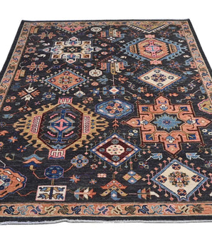 Handwoven Ziegler/Kazak Oriental rug by Orientmattor, 196x148 cm, featuring intricate traditional patterns and rich colors.