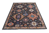Handwoven Ziegler/Kazak Oriental rug by Orientmattor, 196x148 cm, featuring intricate traditional patterns and rich colors.