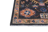Handknuten Ziegler/Kazak Oriental rug, 196x148 cm, with intricate traditional patterns in warm tones.