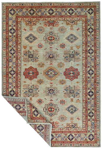 Handknuten Kazak oriental rug by Orientmattor, 266x181 cm, Ziegler/Kazak style with intricate patterns and rich colors.