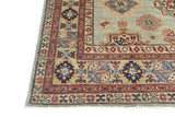 Handknuten Kazak Oriental rug, Ziegler style, 266 x 181 cm, woven by Orientmattor, showcasing intricate geometric patterns.