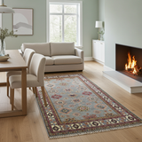 Handknuten Kazak Oriental rug by Orientmattor, 272x188 cm, featuring traditional Ziegler/Kazak design with intricate patterns.