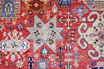 Handknuten Matta Kazak  Oriental 275 x 184 cm Nr. 65570 - Orientmattor