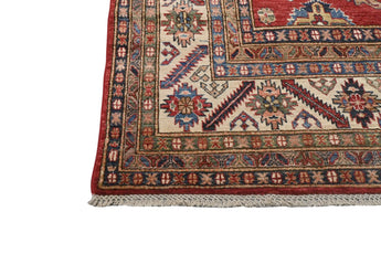 Handknuten Kazak oriental rug by Orientmattor, Ziegler/Kazak style, 327x246 cm with intricate geometric patterns.