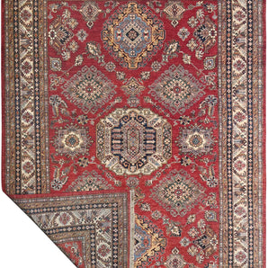 Handknuten Oriental Kazak rug by Orientmattor, Ziegler/Kazak style, 328 x 250 cm, detailed woven pattern.