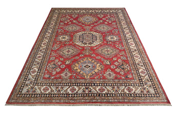 Handknuten Ziegler/Kazak Oriental rug, 328x250 cm with intricate patterns, by Orientmattor, showcasing detailed craftsmanship.