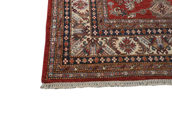 Handwoven Kazak Oriental rug by Orientmattor, Ziegler/Kazak style, 328x250 cm, featuring intricate geometric patterns.