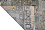 Handwoven Khorjin Oriental rug by Orientmattor, Ziegler/Kazak style, 110 x 77 cm with intricate patterns and rich colors.