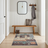 Handknuten Khorjin Oriental rug by Orientmattor, Ziegler/Kazak style, 122x80 cm with intricate patterns and rich colors.