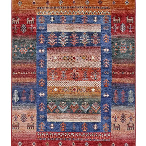 Handknuten Khorjin Oriental rug in Ziegler/Kazak style, 154 x 98 cm, by Orientmattor, showcasing intricate traditional patterns.