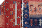 Handwoven Khorjin Oriental rug by Orientmattor, Ziegler/Kazak style, 154 x 98 cm, detailed traditional design.