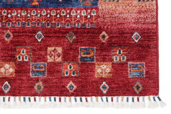 Handknuten Khorjin Ziegler/Kazak Oriental rug, 154x98 cm, with intricate patterns and rich colors, by Orientmattor.