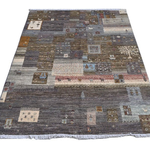 Handwoven Khorjin Oriental rug in Ziegler/Kazak style, 174x119 cm, with intricate patterns and rich colors from Orientmattor.