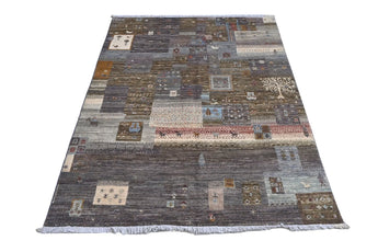Handwoven Khorjin Oriental rug in Ziegler/Kazak style, 174x119 cm, with intricate patterns and rich colors from Orientmattor.