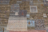 Handwoven Khorjin Oriental rug by Orientmattor, Ziegler/Kazak style, 174x119 cm with intricate patterns and rich colors.