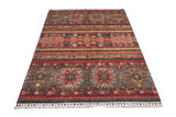 Handwoven Oriental Khorjin rug by Orientmattor, Ziegler/Kazak style, 176x124 cm with intricate patterns and traditional craftsmanship.