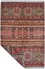 Handwoven Khorjin Oriental rug by Orientmattor, Ziegler/Kazak style, 176 x 124 cm, featuring intricate traditional patterns.
