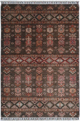 Handwoven Khorjin Oriental rug in Ziegler/Kazak style, 182x128 cm, detailed traditional patterns from Orientmattor.