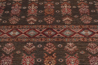 Handknuten Khorjin Oriental rug by Orientmattor, Ziegler/Kazak style, 182 x 128 cm with intricate patterns and warm colors.