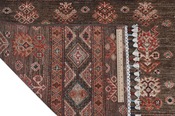 Handwoven Khorjin Oriental Ziegler/Kazak rug by Orientmattor, 182x128 cm showcasing intricate traditional patterns.