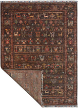 Handknuten Khorjin Oriental rug in Ziegler/Kazak style, 189x127 cm, with intricate patterns and vibrant colors by Orientmattor.