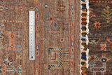 Handwoven Khorjin Oriental rug in Ziegler/Kazak style, 189x127 cm, featuring intricate patterns from Orientmattor.