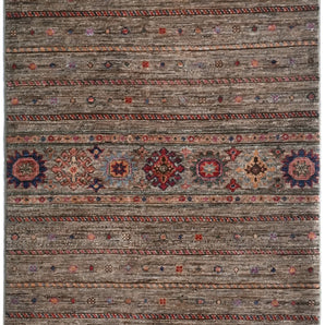 Handwoven Khorjin Oriental rug in Ziegler/Kazak style, 234x86 cm, featuring intricate patterns and rich colors from Orientmattor.
