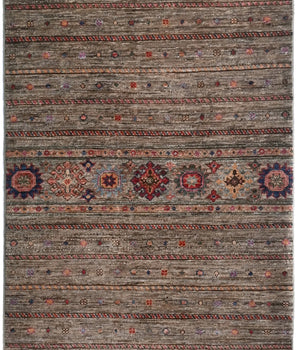 Handwoven Khorjin Oriental rug in Ziegler/Kazak style, 234x86 cm, featuring intricate patterns and rich colors from Orientmattor.