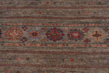 Handwoven Khorjin oriental rug in Ziegler/Kazak style, 234x86 cm, with intricate patterns from Orientmattor.