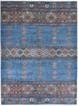 Handwoven Khorjin Oriental rug by Orientmattor, Ziegler/Kazak style, 237 x 177 cm, showcasing intricate patterns and craftsmanship.