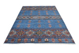 Handknuten Khorjin Oriental Ziegler/Kazak rug by Orientmattor, 237x177 cm, featuring intricate traditional patterns.