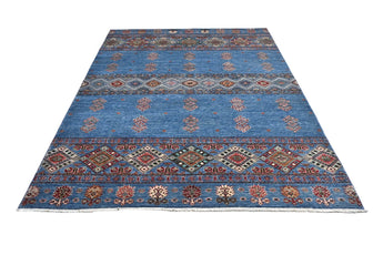 Handknuten Khorjin Oriental Ziegler/Kazak rug by Orientmattor, 237x177 cm, featuring intricate traditional patterns.