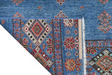 Handwoven Khorjin Oriental rug in Ziegler/Kazak style, 237x177 cm, with intricate patterns from Orientmattor.