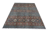 Handknuten Khorjin Oriental rug in Ziegler/Kazak style, 239x176 cm, with intricate patterns, from Orientmattor.