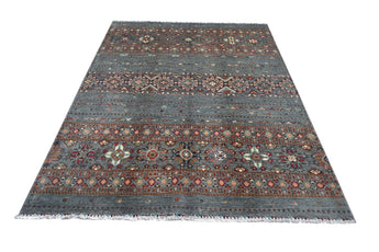 Handknuten Khorjin Oriental rug in Ziegler/Kazak style, 239x176 cm, with intricate patterns, from Orientmattor.