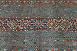 Handwoven Khorjin Oriental rug in Ziegler/Kazak style, 239x176 cm, featuring intricate patterns from Orientmattor.