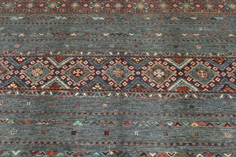 Handwoven Khorjin Oriental rug in Ziegler/Kazak style, 239x176 cm, featuring intricate patterns from Orientmattor.