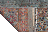 Handwoven Khorjin Oriental rug, Ziegler/Kazak style, 239x176 cm, in warm earthy tones, crafted by Orientmattor.