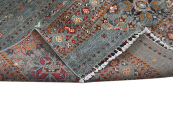 Handknuten Khorjin Oriental rug by Orientmattor, Ziegler/Kazak style, 239x176 cm with intricate patterns and rich colors.