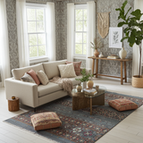 Handknuten Khorjin Oriental rug by Orientmattor, Ziegler/Kazak style, 239x176 cm with intricate geometric patterns.