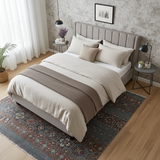 Handwoven Khorjin Oriental rug in Ziegler/Kazak style, 239x176 cm, with intricate patterns from Orientmattor.
