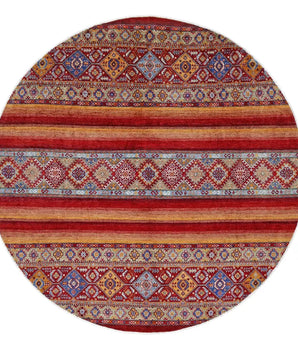 Handwoven Khorjin Oriental rug by Orientmattor, Ziegler/Kazak style, 257x259 cm, showcasing intricate traditional patterns.