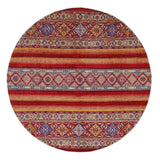 Handwoven Khorjin Oriental rug by Orientmattor, Ziegler/Kazak style, 257x259 cm, showcasing intricate traditional patterns.